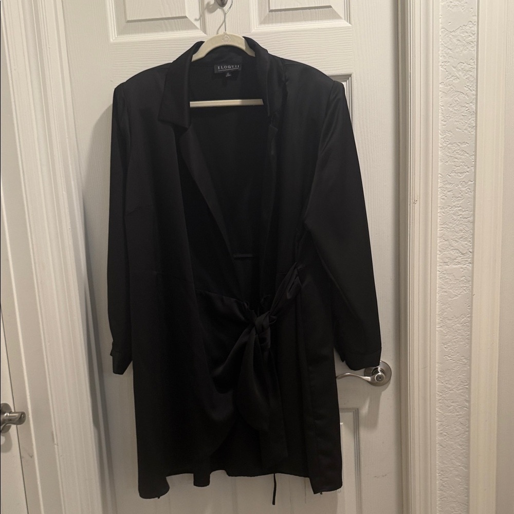 Eloquii Black Midi Dress
